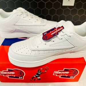 EWING Orion low WHIe/White Athletic Shoes with Leather Upper